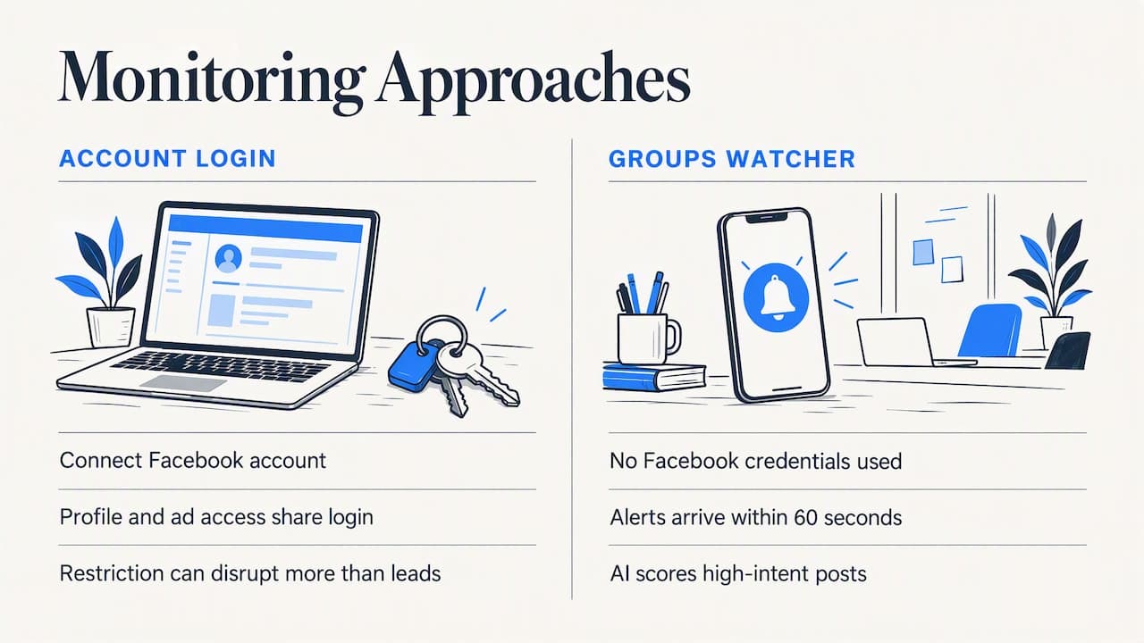 Perspective: why we built it without a login — overview diagram