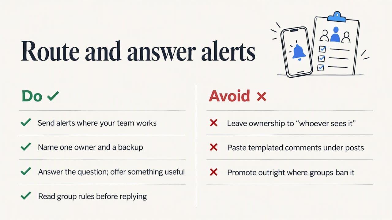 Route alerts so someone answers fast — overview diagram
